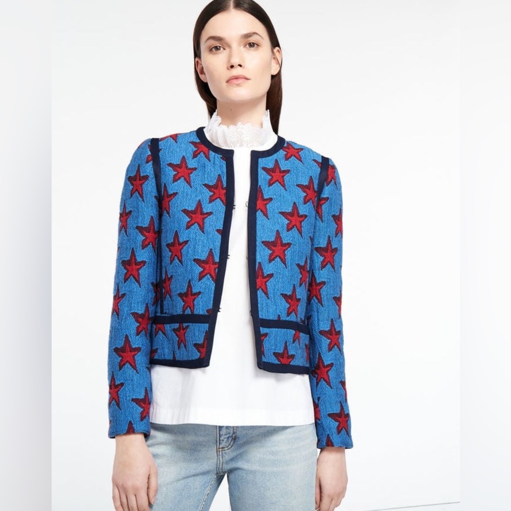 Sandro Star Print Jacket